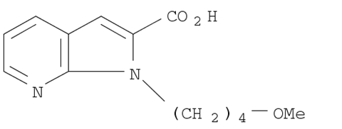 1H-Pyrrolo[2,3-b]pyridine-2-carboxylic acid, 1-(4-methoxybutyl)-